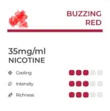 RELX flavours review buzzing red