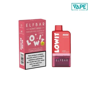 Cherry Pomegranate ELF BAR Lowit 8000 starter kit