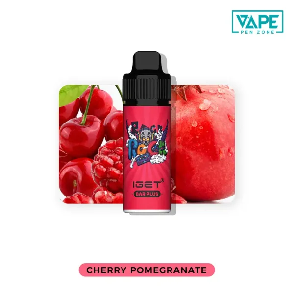 cherry pomegranate iget bar plus 6000 puffs