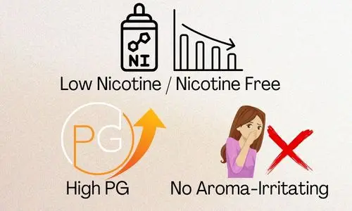 choose right e-liquid to zero vape