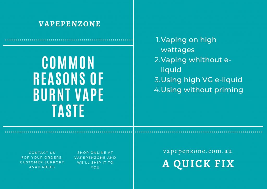 What Causes Burnt Vape Taste & A Quick Fix