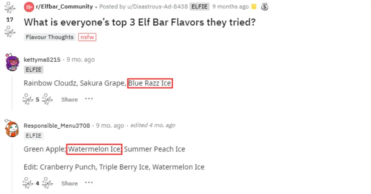 Elf Bar Flavour Review