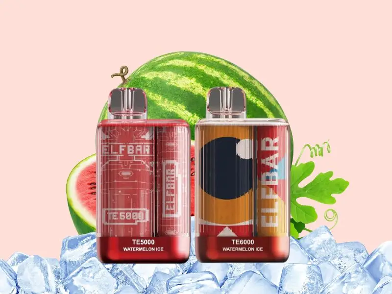 Elfbar Te5000 Vs Elfbar Te6000: Head-To-Head Showdown Elf Bar Watermelon Ice Flavour