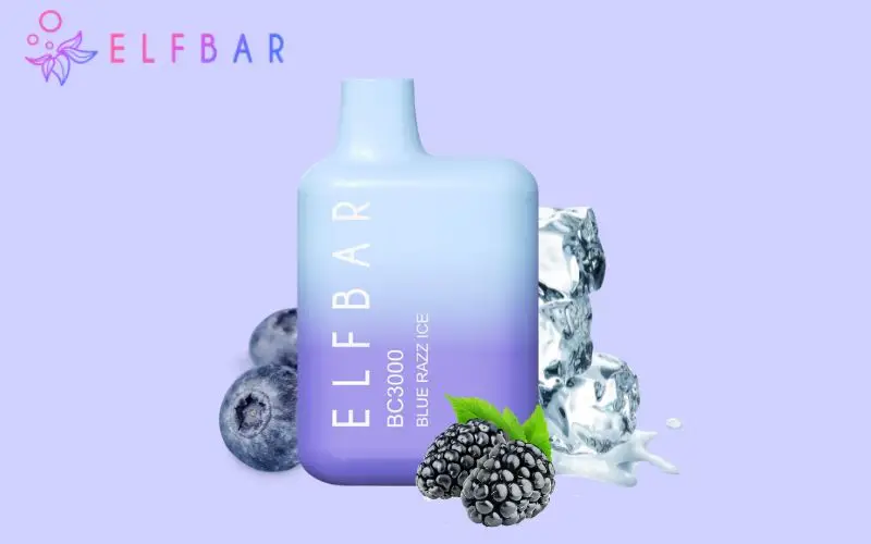 ElfBar BC3000 Blue Razz Ice Flavour
