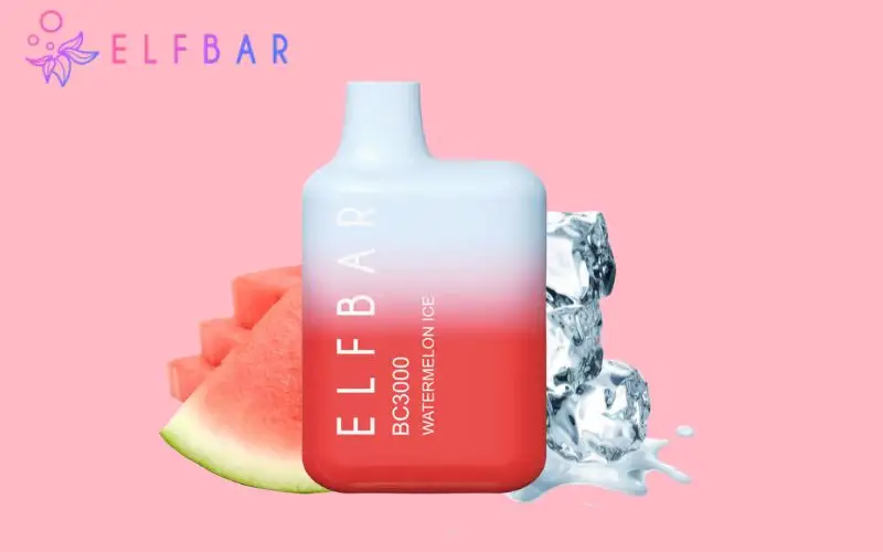 ElfBar BC3000 Watermelon Ice Flavour