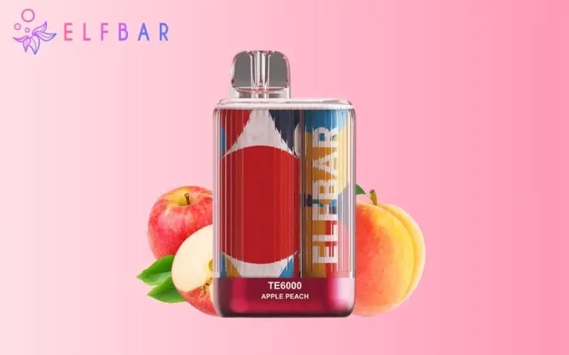 3 Best Te6000 Flavours: The Ultimate Flavour Indulgence Elfbar TE6000 Apple Peach Flavour