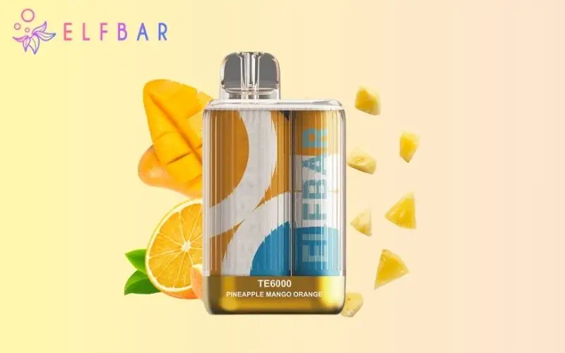 Elfbar TE6000 Pineapple Mango Orange Flavour