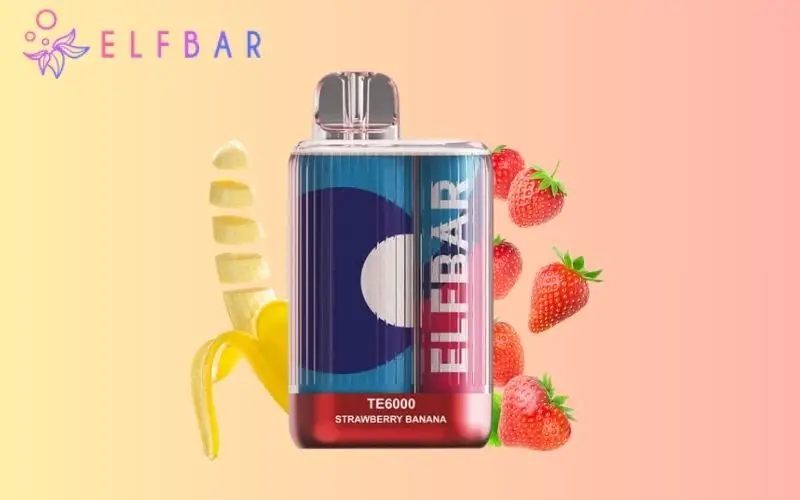 Elfbar TE6000 Strawberry Banana Flavour
