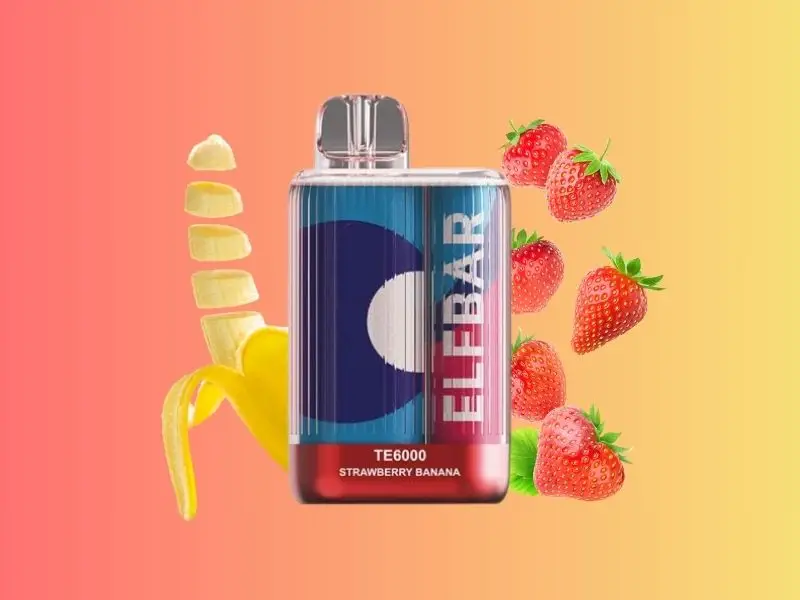 Elfbar TE6000 Strawberry Banana Flavour