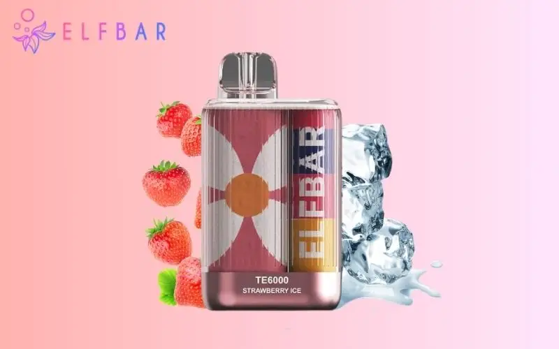 Elfbar TE6000 Strawberry Ice Flavour