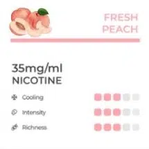 RELX flavours review fresh peach