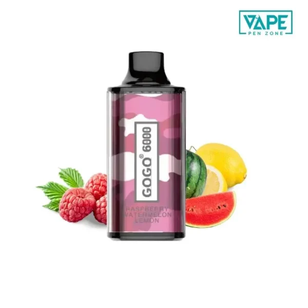 GOGO Fat Boy 6000 Puffs Raspberry Watermelon Lemon