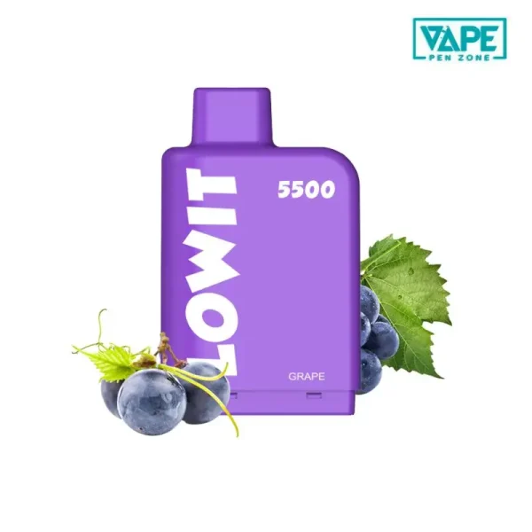 Grape ELF BAR Lowit pod 5500 puffs