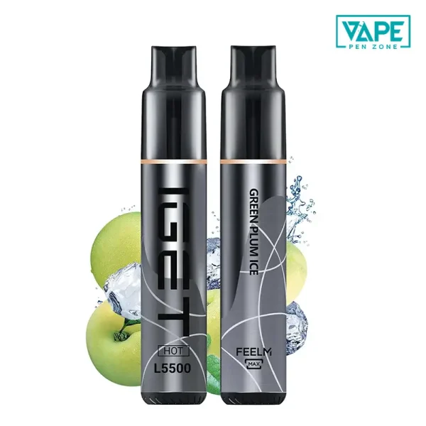 green plum ice iget hot l5500 puffs