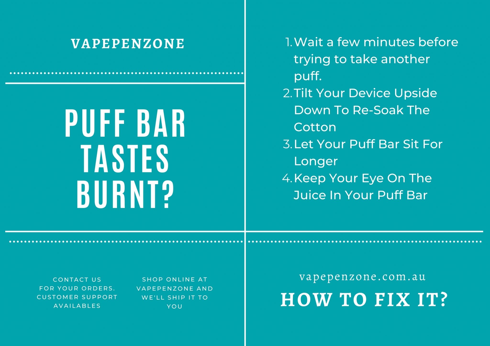 How To Fix It When Puff Bar Tastes Burnt? VapePenZone