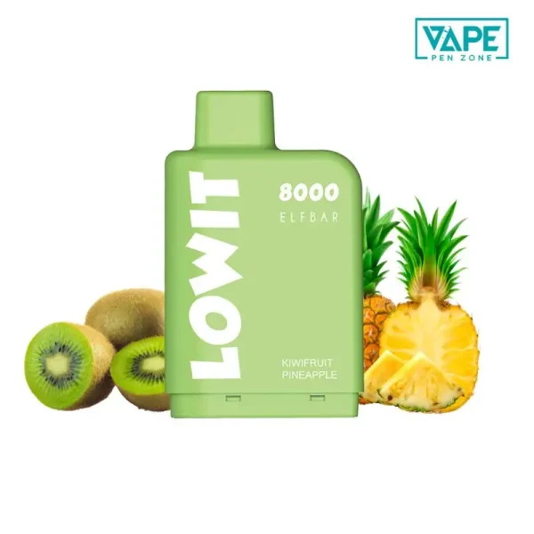 Kiwifruit Pineapple ELF BAR Lowit pod 8000 puffs