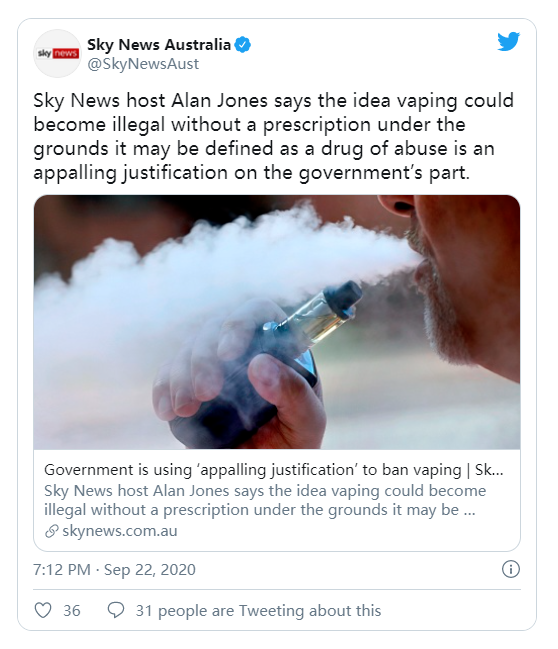 Keep Vaping: Comment On The TGA Consultation By Nov. 6, 2020 | VapePenZone Australia Vape Shop