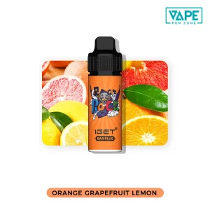 orange grapefruit lemon iget bar plus 6000 puffs