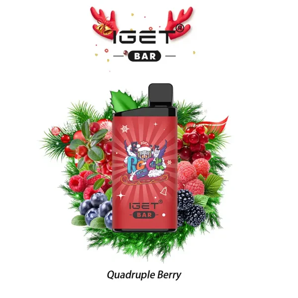 Quadruple Berry IGET Bar 3500 Puffs