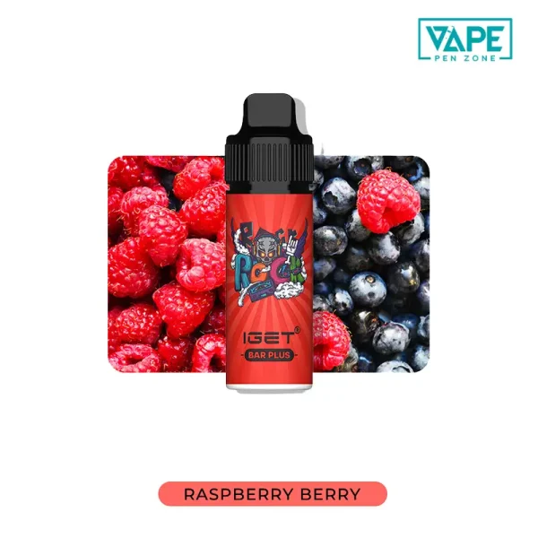 Raspberry Berry IGET Bar Plus 6000 Puffs