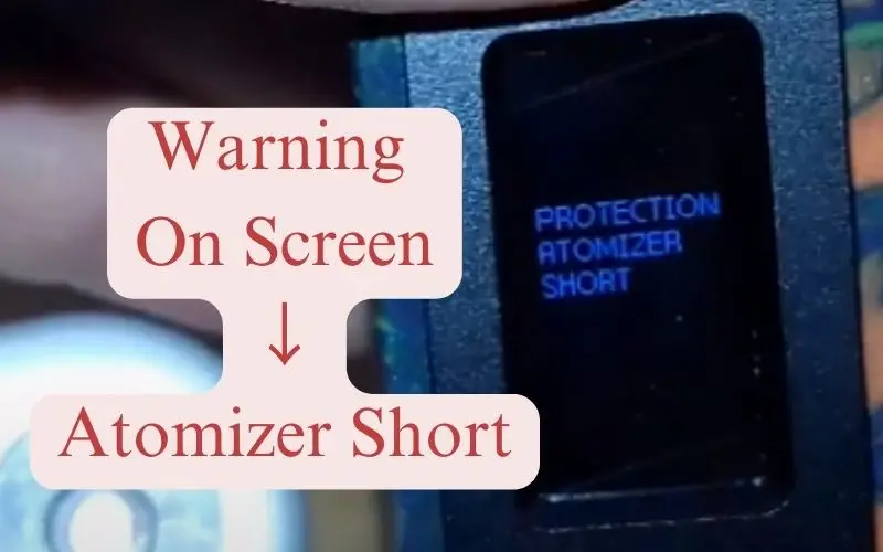Screen Warning Atomizer Short Geek Vape