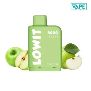 Sour Apple ELF BAR Lowit pod 8000 puffs