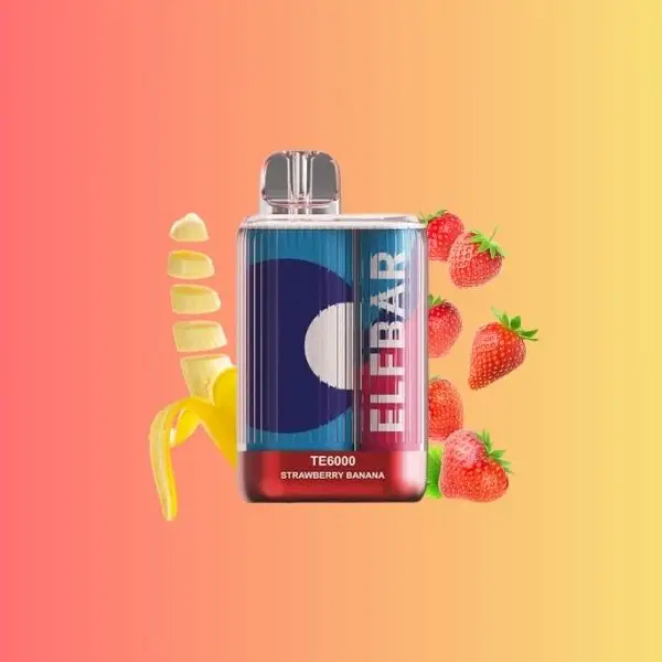 Elfbar Te6000 Review: Aesthetics And Excellence Converged Strawberry Banana Elf Bar TE6000 Flavour