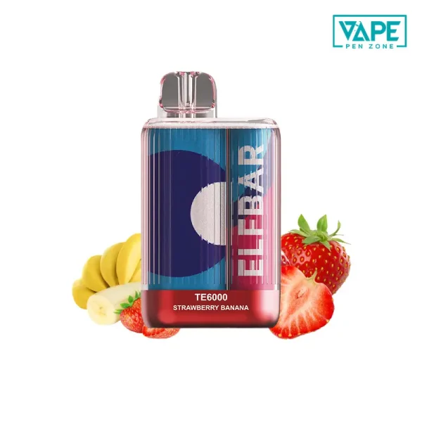 Strawberry Banana Elf Bar TE6000 Puffs