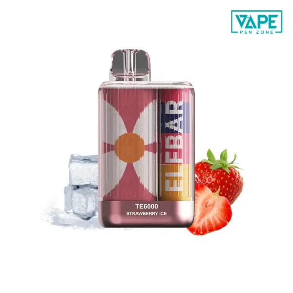 Strawberry Ice Elf Bar TE6000 Puffs