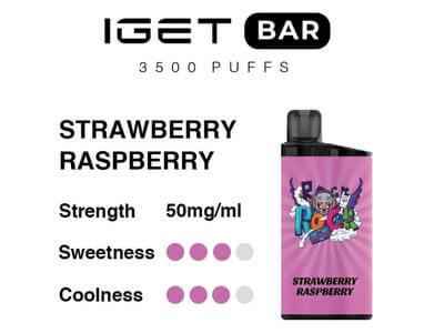 Strawberry Raspberry IGET Bar