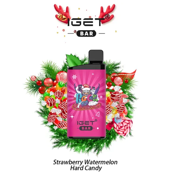 Strawberry Watermelon Hard Candy IGET Bar 3500 Puffs