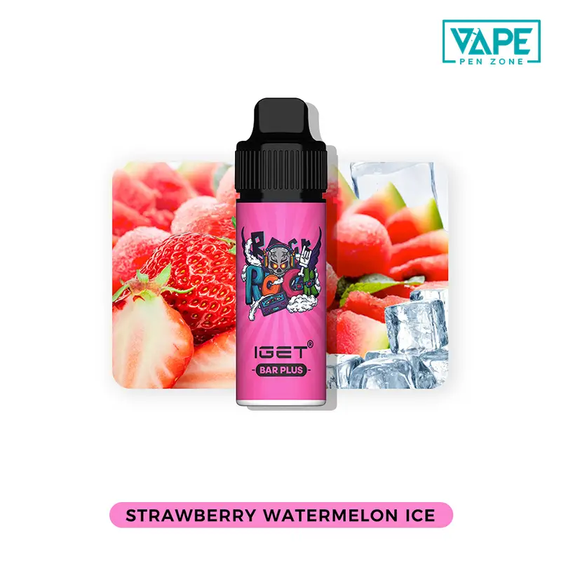 Disposable Vape Online Store - Vapepenzone strawberry watermelon ice iget bar plus 6000 puffs