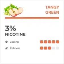 RELX flavours review tangy green