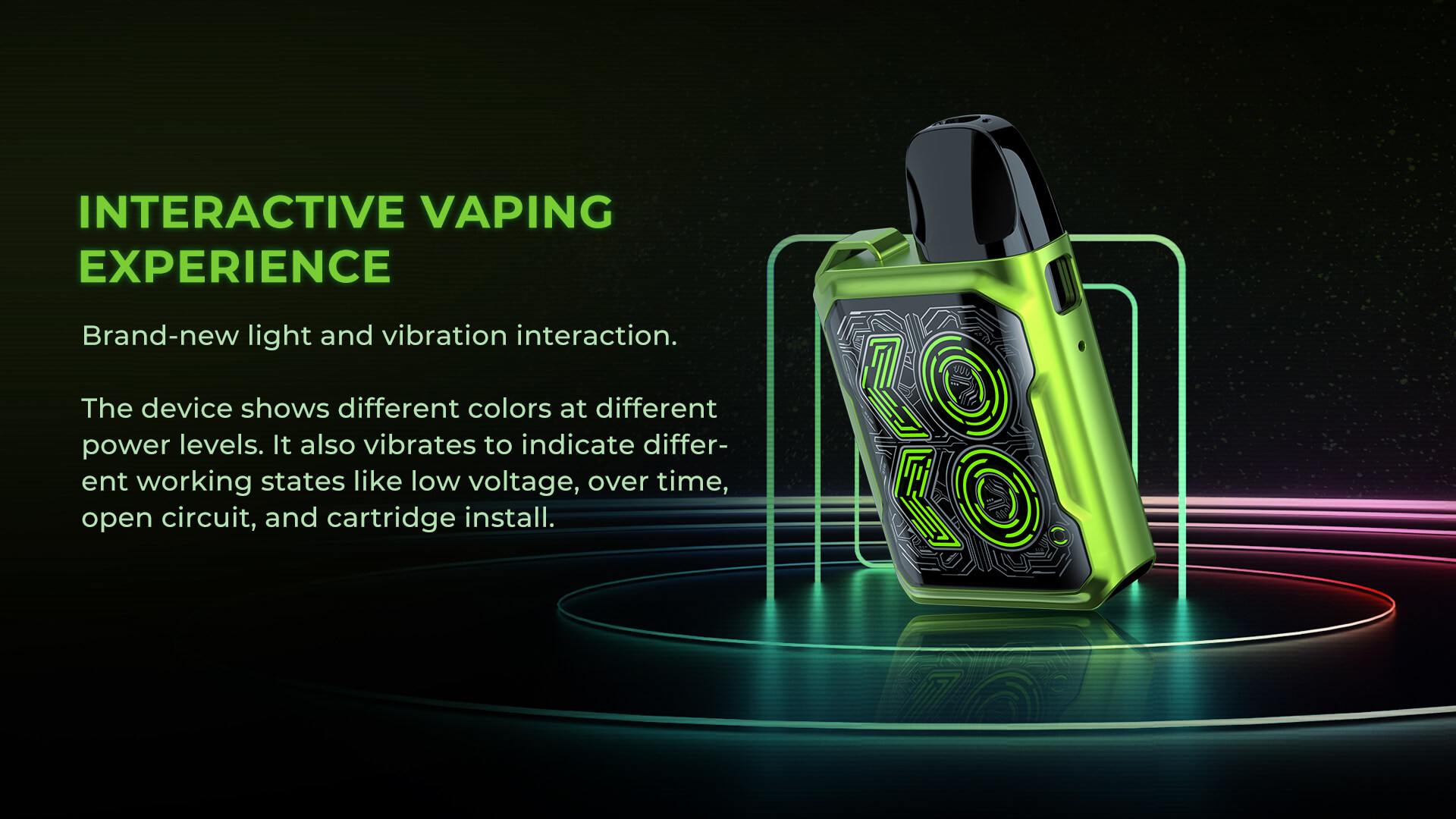 Caliburn GK2 Interactive Vaping Experience