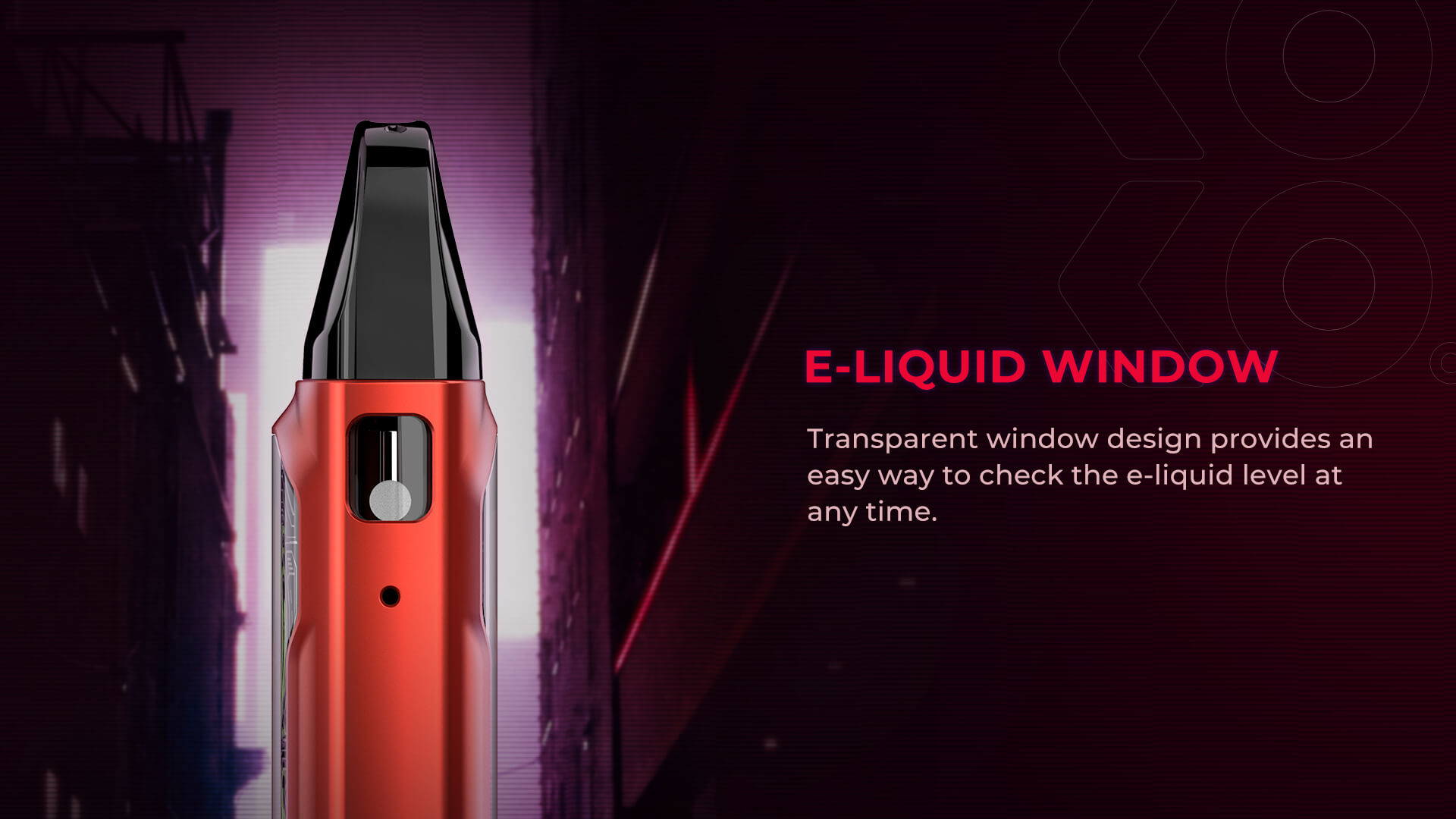 Caliburn GK2 E-liquid Window