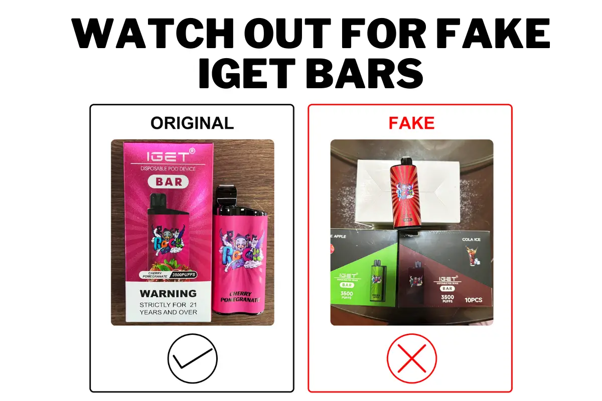 Watch Out For Fake IGET Bars