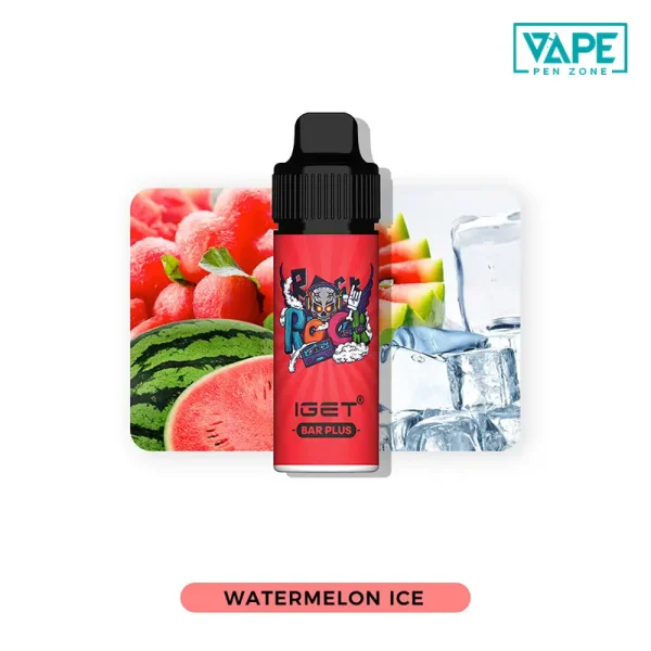 watermelon ice iget bar plus 6000 puffs