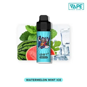 watermelon mint ice iget bar plus 6000 puffs